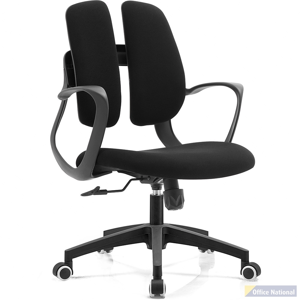 SYLEX SPLITZ MID BACK ERGONOMIC CHAIR BLACK