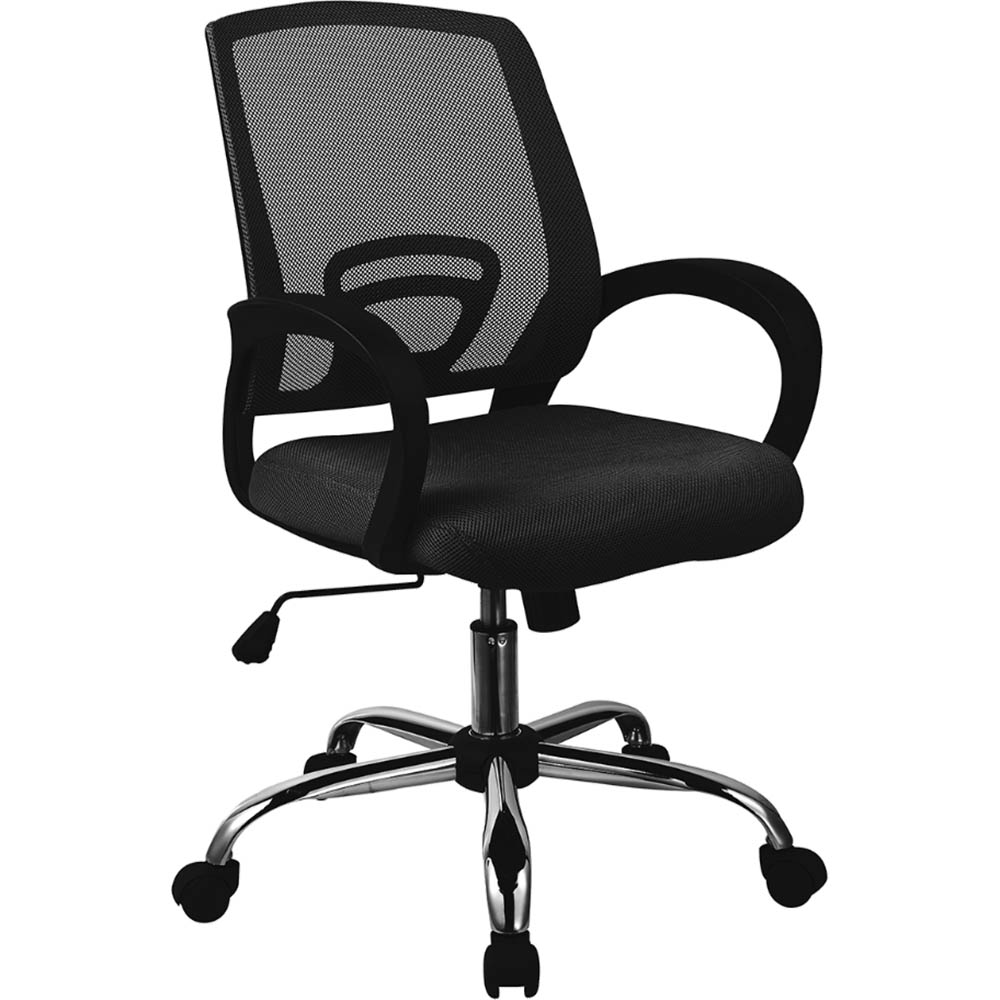SYLEX TRICE TASK CHAIR MEDIUM BACK WITH ARMS BLACK