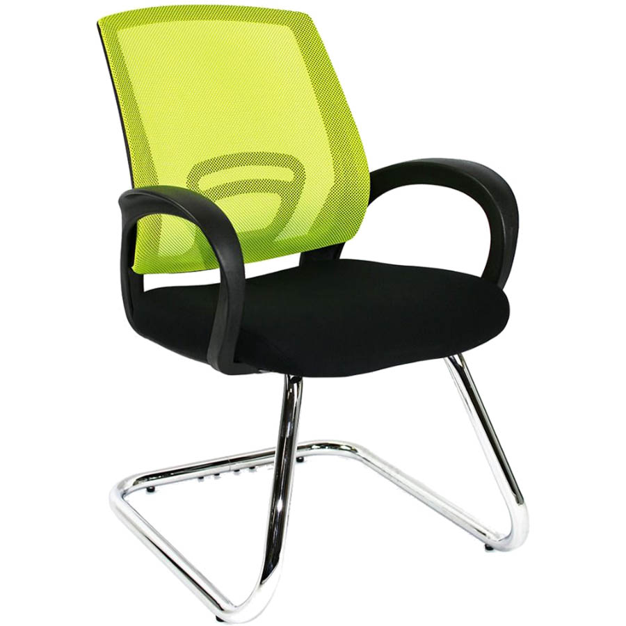 SYLEX TRICE VISITOR CHAIR LIME/BLACK