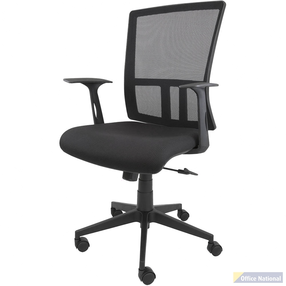 VISIONCHART MEET TASK CHAIR HIGH MESH BACK ARMS BLACK