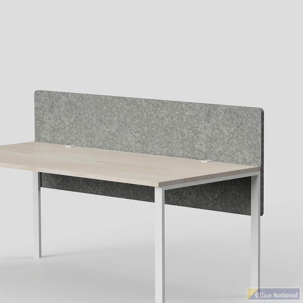 SANA SERENITY ALTITUDE DUAL DESK SCREEN 12MM THICK 1200 X 600MM