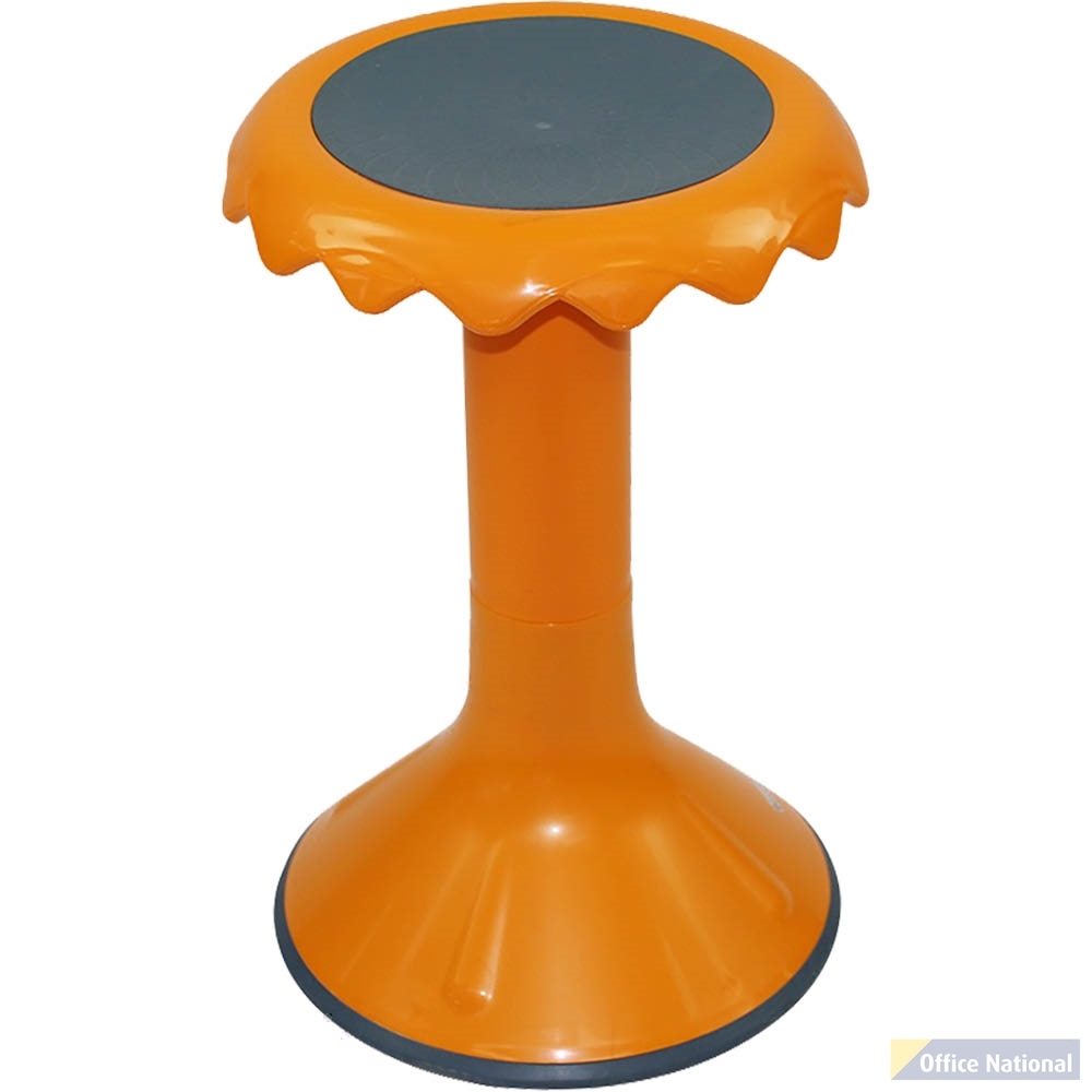 VISIONCHART EDUCATION SUNFLOWER STOOL 450MM HIGH ORANGE