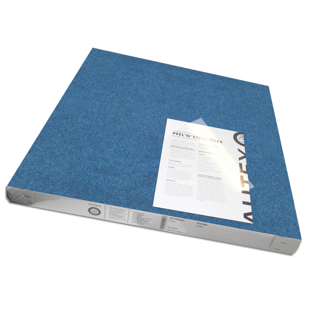 VISIONCHART AUTEX ACOUSTIC FABRIC PEEL N STICK TILES 600 X 600MM ATLANTIS PACK 6