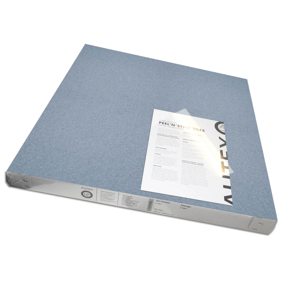 VISIONCHART AUTEX ACOUSTIC FABRIC PEEL N STICK TILES 600 X 600MM PORCELAIN PACK 6