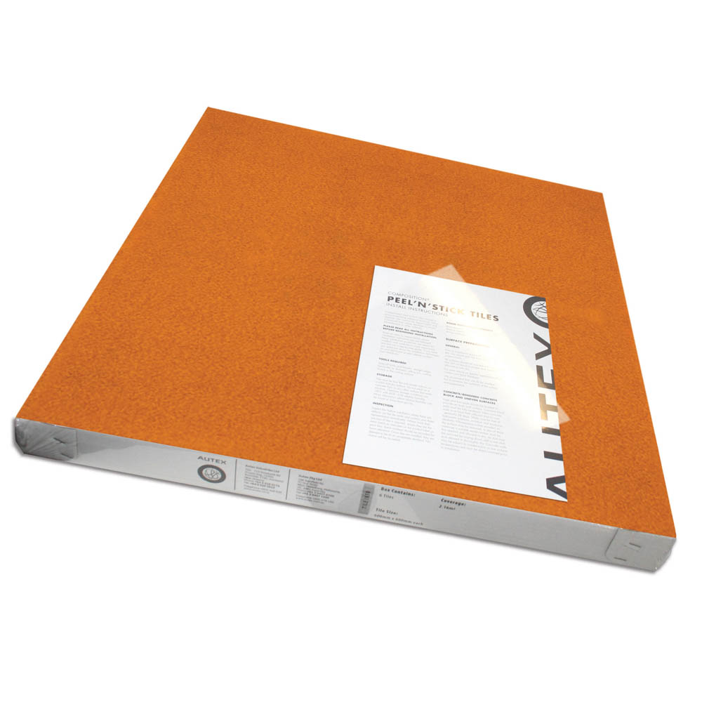 VISIONCHART AUTEX ACOUSTIC FABRIC PEEL N STICK TILES 600 X 600MM SIMBA PACK 6