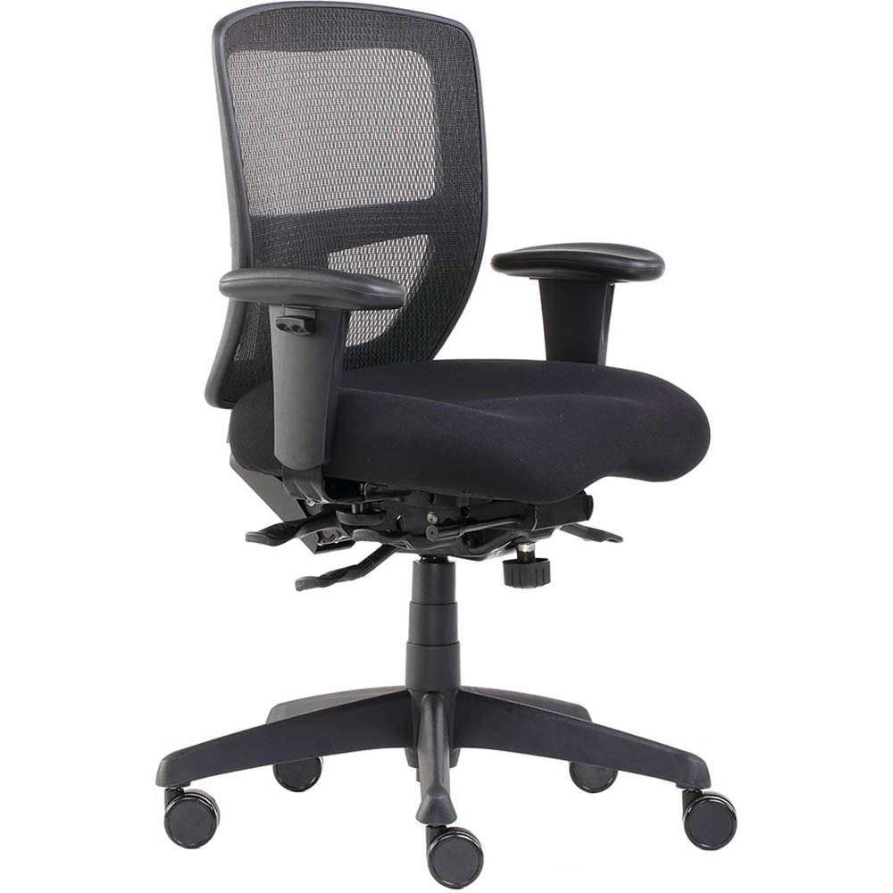 Initiative Serenity Ergonomic High Mesh Back Chair with Arms Black