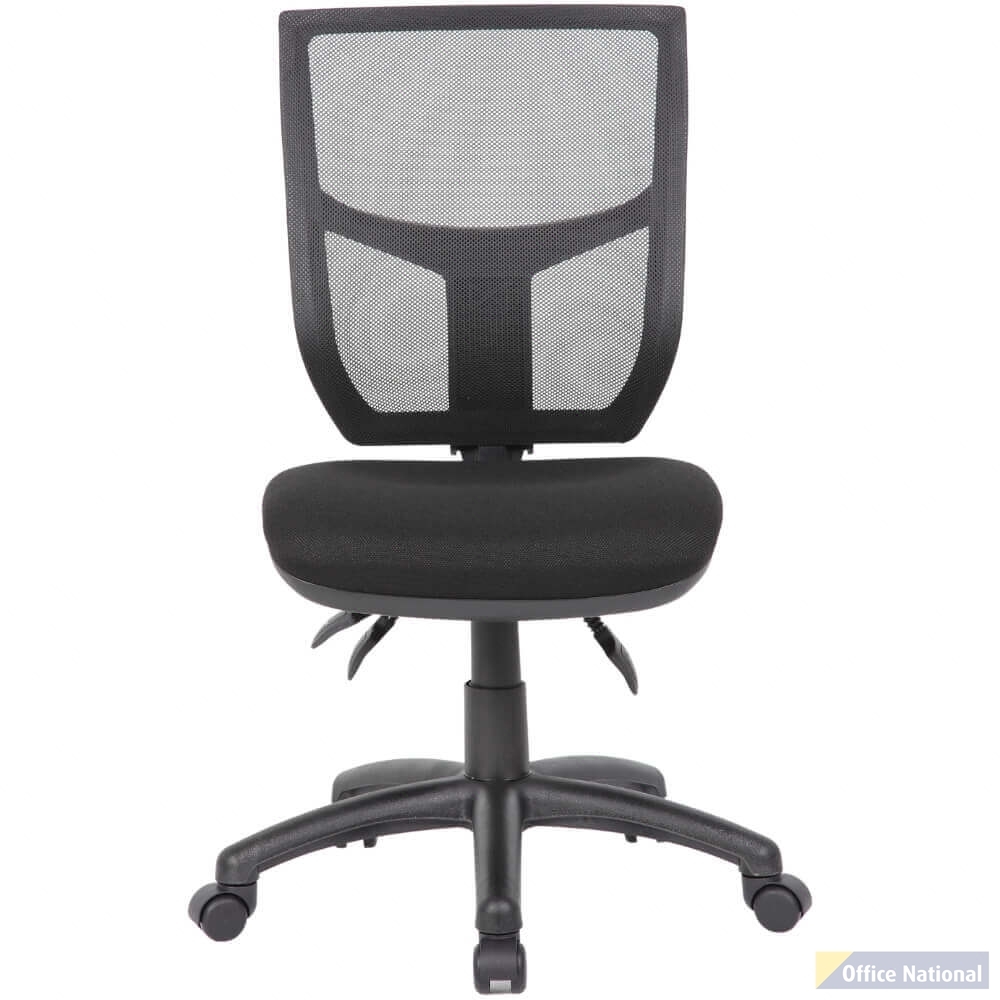 YS DESIGN HALO TASK CHAIR HIGH MESH BACK BLACK