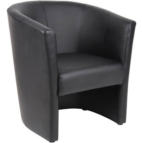 Ys Design Tub Chair Single Pu Black