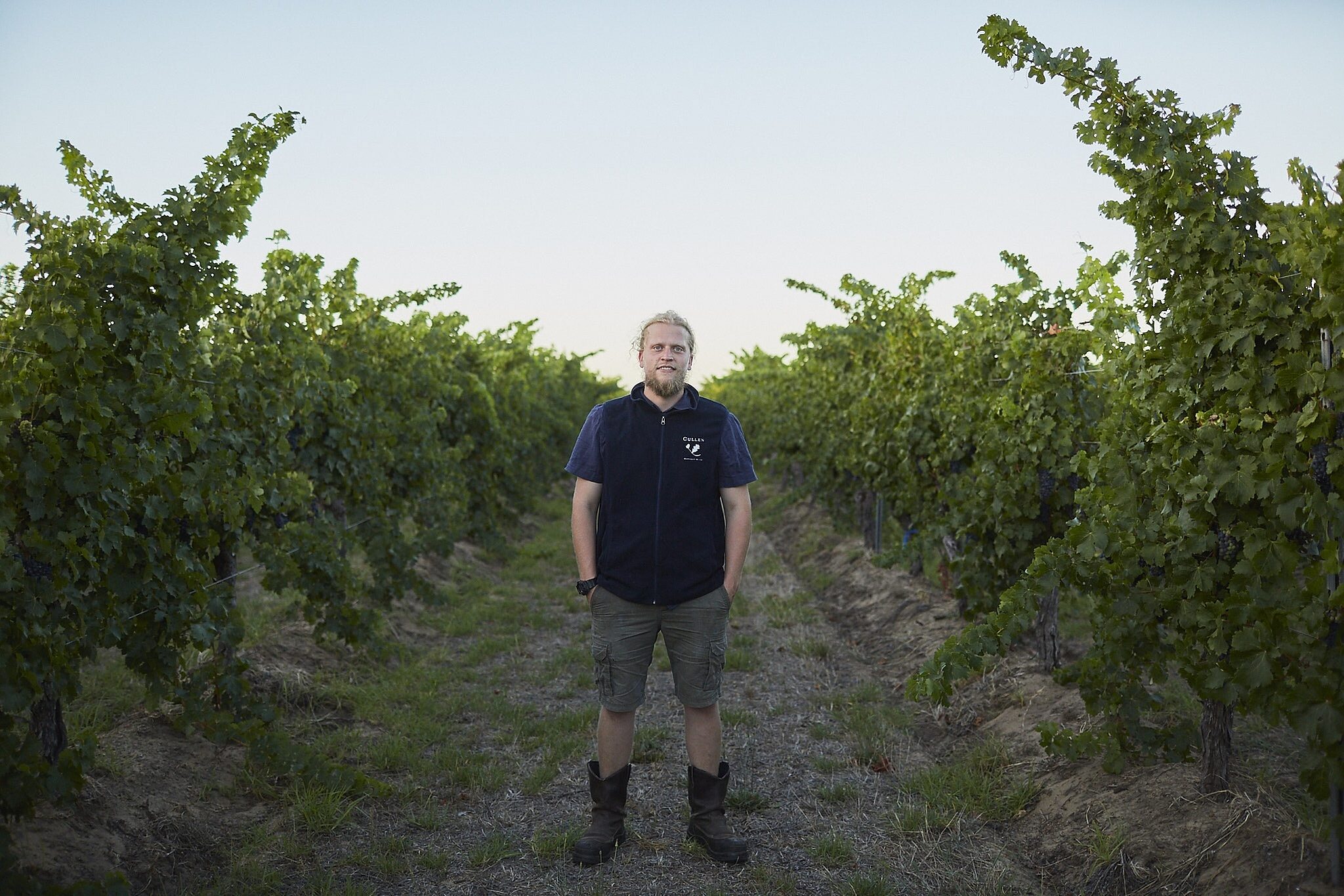 Andy Barret Lennard in the vines