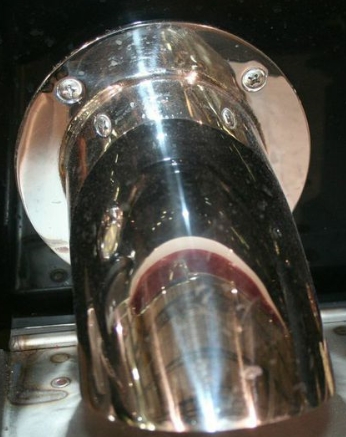 Exhaust Port, 4\", Polish SS