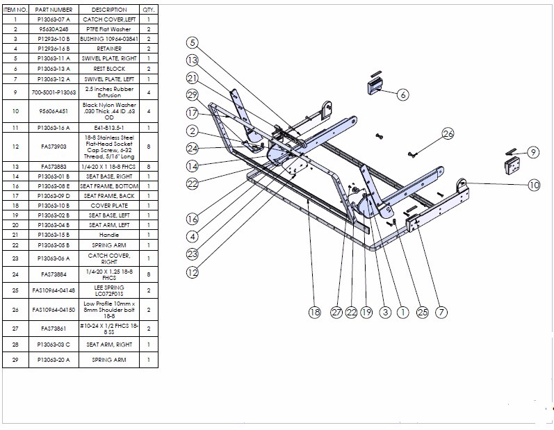 Kit, Supra Machined Al, Seat