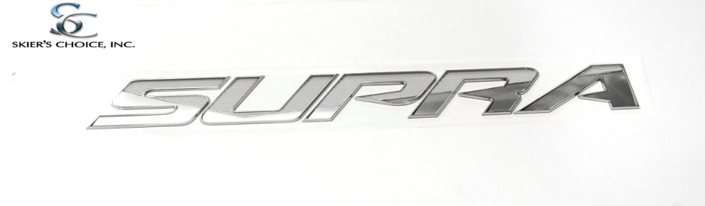 Decal, Supra, Transom, Chrome