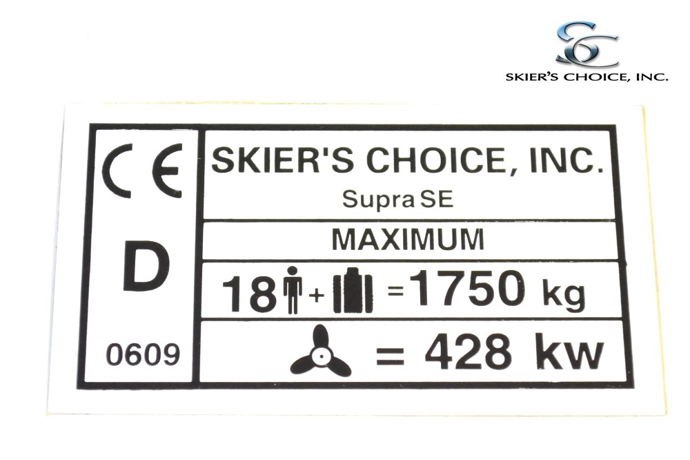 Capacity Sticker, CE SE