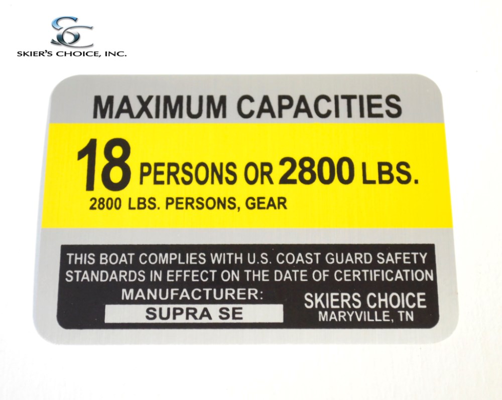 Capacity Sticker, Supra SE