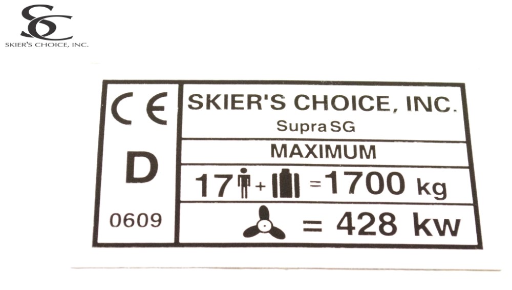 Capacity Sticker, CE SG