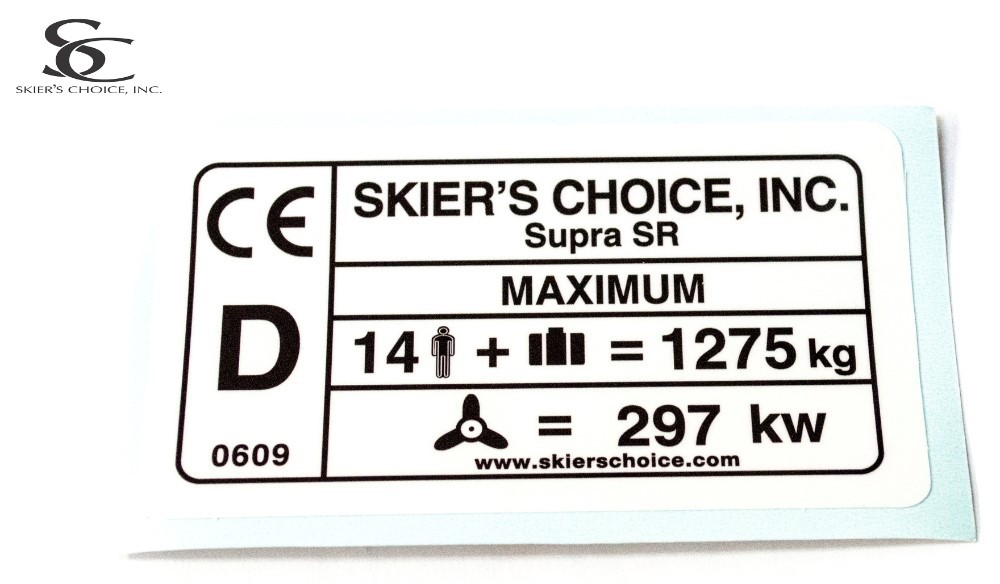 Capacity Sticker, CE SR