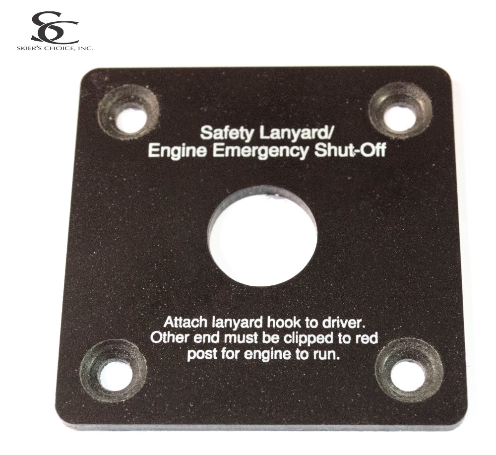 Plate, Engine Shutdown -Safety