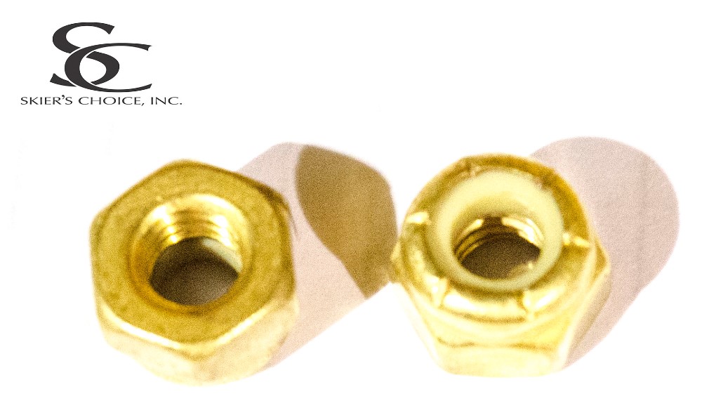 Nut, Lock, 1/4-20 Brass