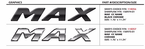 Decal, Designator, Chrome