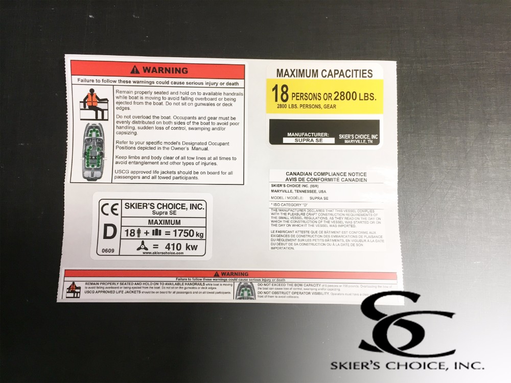 Label, Capacity Model SE