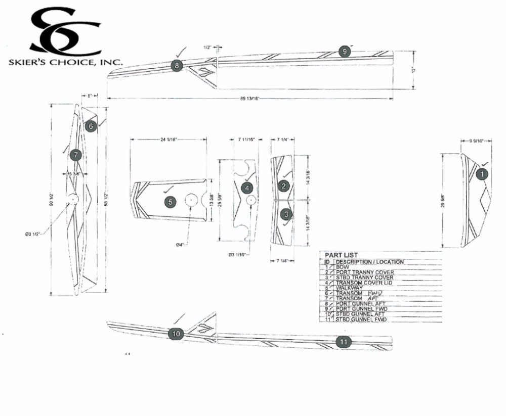 Nonskid Kit, Gunnel, SK (SL)