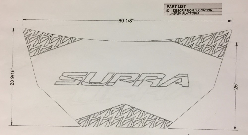 Nonskid, Platform,Brushed Top