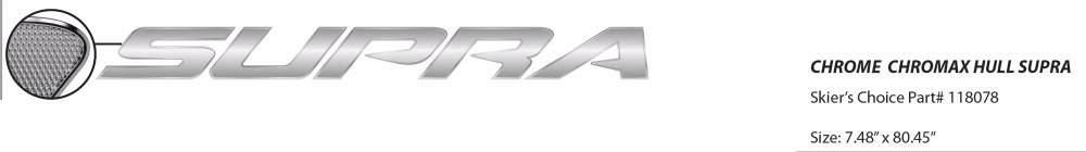 Decal, Supra, Hull, Chrome ~