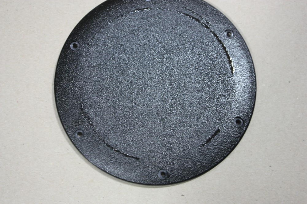 Deck Plate,8\" Screw Dn,Black