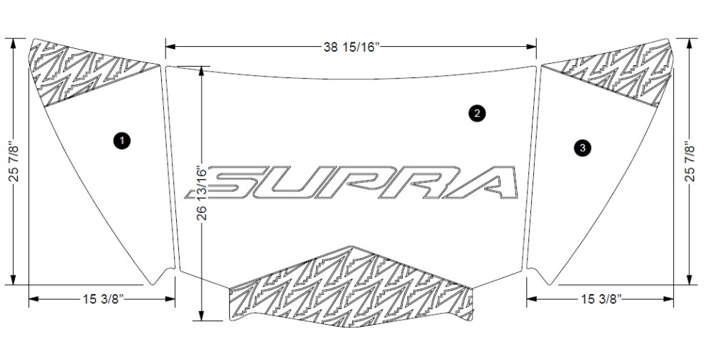 Nonskid, Platform, 3pc Kit ~