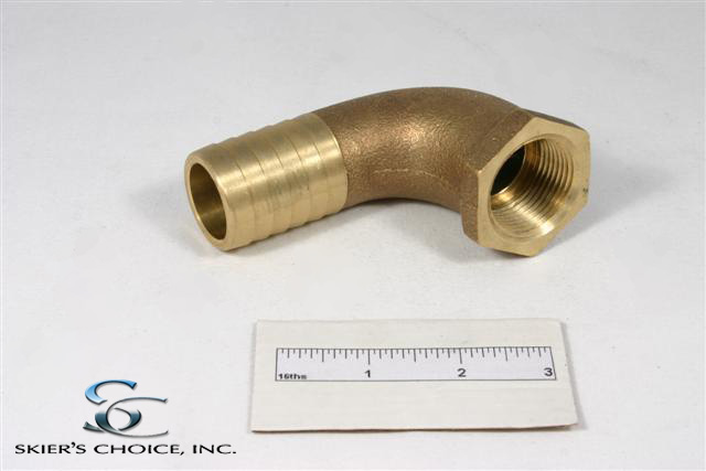 Fitting, 90deg, 1-1/4\" Brass
