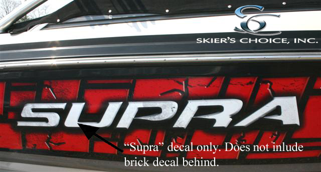 Decal, Brick, Supra Side  NO LONGER AVAILABLE
