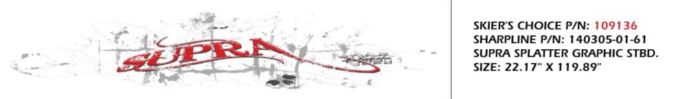 Decal, Splatter, Stbd