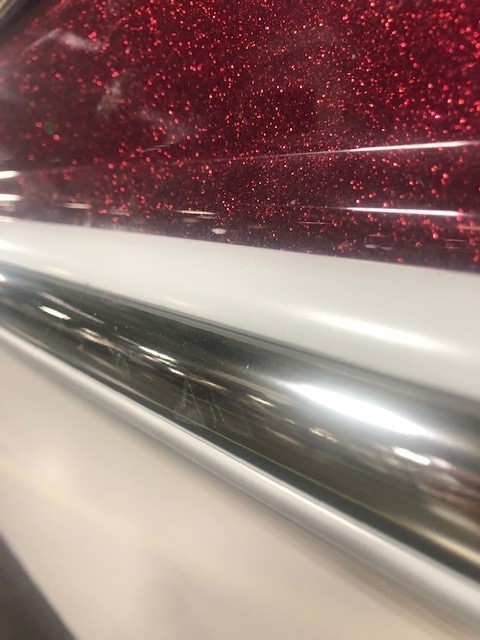 Rubrail, White 12\', SS Insert