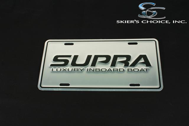 License plate, Silver, Supra