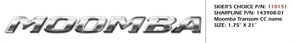 Decal, Moomba Chrome