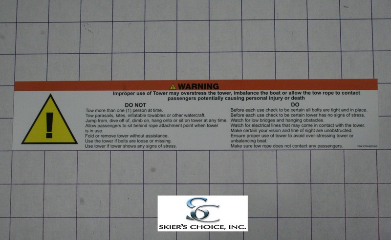 Sticker, Warning Tower