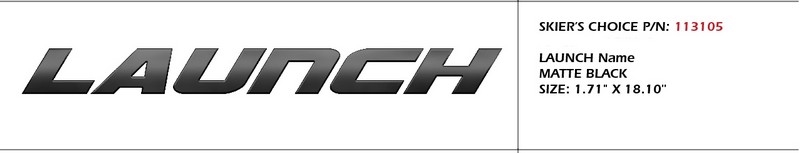 Decal, Supra, Launch, Black