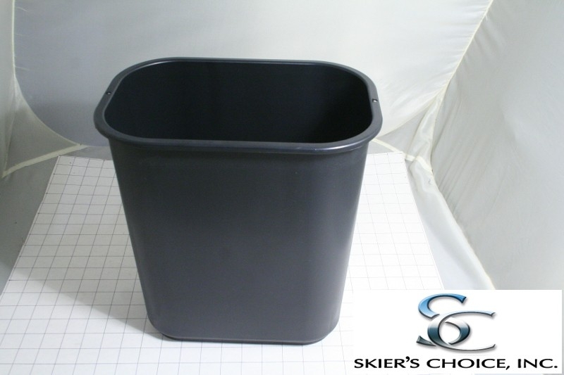Trash Can, 3.2 Gallon, Black