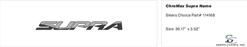 Decal, Supra, Trans,BLK & CHR