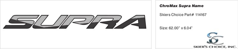 Decal, Supra, Hull, BLK & CHR