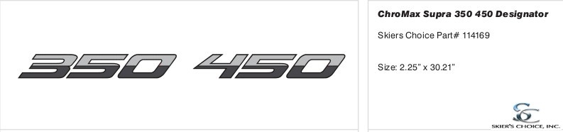 Decal, Supra, 350450, BLK&CHR