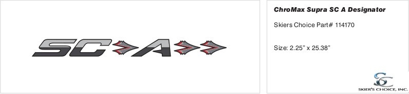 Decal, Supra, SAC, BLK & CHR