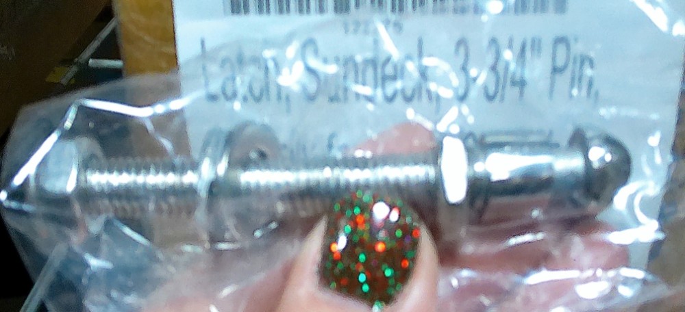 Latch, Sundeck, Black w/ Pin