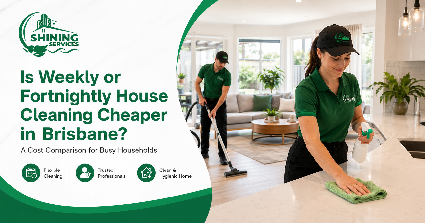Is Weekly or Fortnightly House Cleaning Cheaper in Brisbane? A Cost Comparison for Busy Households