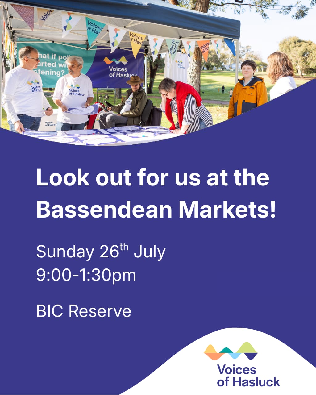 Look out for us at the Bassendean Markets!