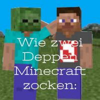 Wie zwei Deppen Minecraft zocken cover