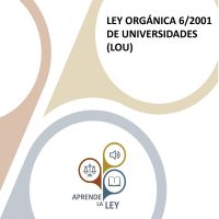 LEY ORGÁNICA 6/2001 DE UNIVERSIDADES (LOU) cover