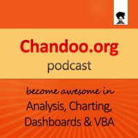 Chandoo.org Podcast - Become Awesome in Data Analysis, Charting, Dashboards & VBA using Excel cover