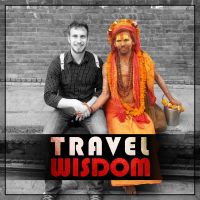 Travel Wisdom Podcast -travel and learn languages for success and money cover