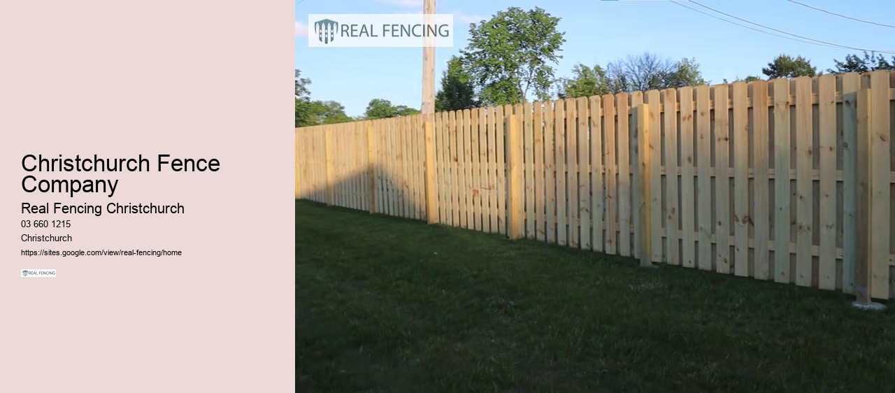 fencing timber christchurch
